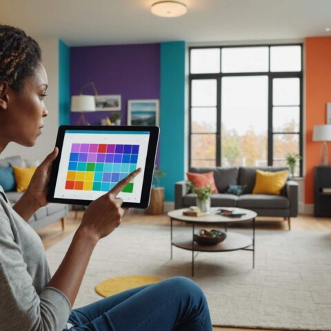 Outil interactif pour transformer vos murs avec des couleurs