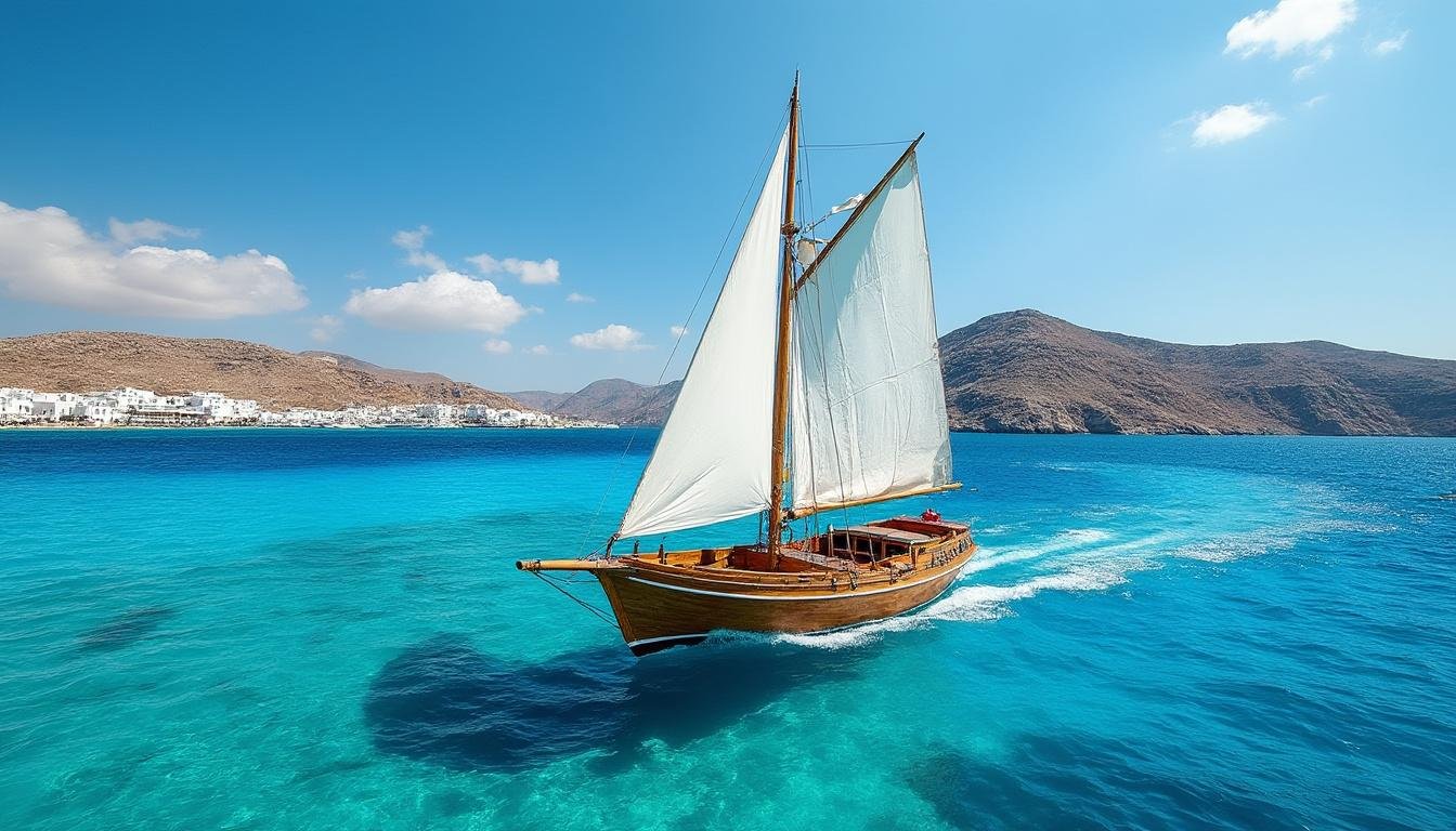 explorez les magnifiques îles grecques à bord d'une croisière petit bateau pour une aventure inoubliable entre mer turquoise, paysages pittoresques et villages charmants.